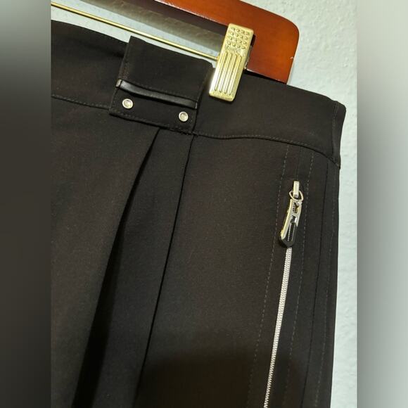 Jamie Sadock Black Pleated Wide Leg Capri Golf Pants 14 EUC - Picture 5 of 7